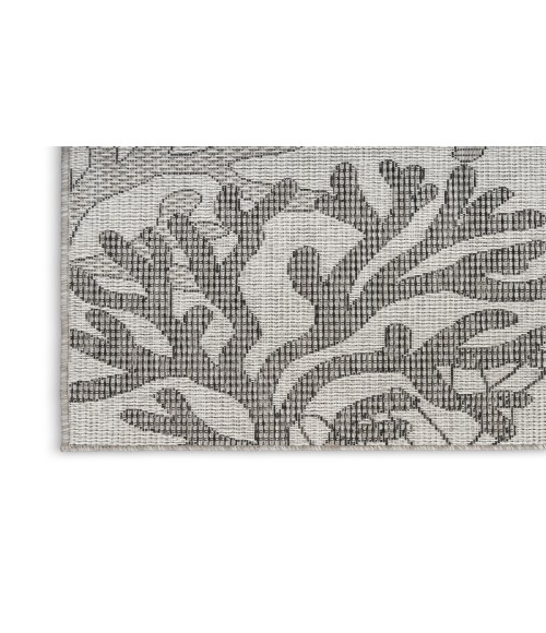Nourison Garden Oasis Grey GOA05 5 ft. X 7 ft. Rectangle Rug