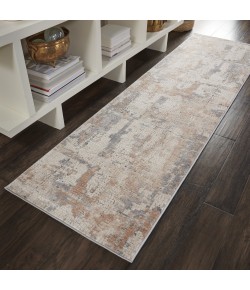 Nourison Rustic Textures - Rus06 Beige Grey Area Rug 2 ft. 2 X 7 ft. 6 Rectangle