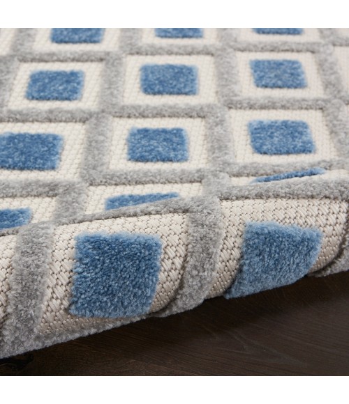 Nourison Aloha Area Rug ALH26-Blue/Grey