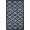 Nourison Easy Care Navy Blue NES01 2 ft. X 6 ft. Rectangle Rug