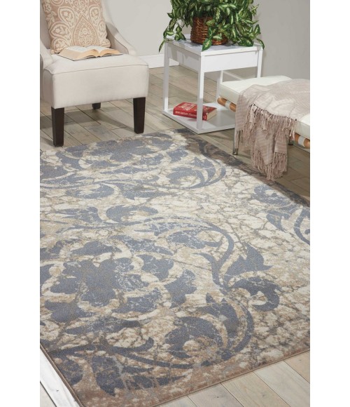 Nourison MAXELL Area Rug Nourison Maxell Area Rug MAE10-Ivory/Blue
