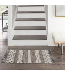 Nourison Asilah - Asi02 Mocha Ivory Area Rug 2 ft. 3 in. X 4 ft. 5 in. Rectangle