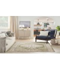 Nourison Astra Machine Washable Ivory Green ASW11 4 ft. X 6 ft. Rectangle Rug