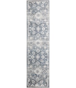 Nourison Home Astra Machine Washable ASW19 Denim 2 ft. 2 in. X 8 ft. Area Rug