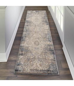 Nourison Ki38 Moroccan Celebr - Ki3M2 Grey Slate Area Rug 2 ft. 2 X 7 ft. 6 Rectangle