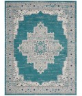 Nourison Passion Area Rug PSN03 Turquoise Grey