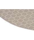 Nourison Reversible Indoor Outdoor Grey RVB01 8 ft. Round Rug