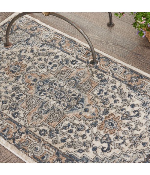 Nourison Quarry Ivory Grey QUA05 2 ft. X 4 ft. Rect. Rug