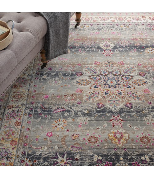 Nourison Vintage Kashan Area Rug VKA01-Grey