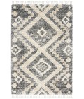 Nourison Oslo Shag Grey/Ivory OSL02 5 ft. X 8 ft. Rect. Rug