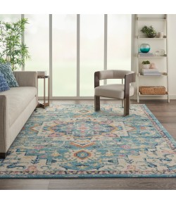 Nourison Passion - Psn25 Ivory Light Blue Area Rug 9 ft. X 12 ft. Rectangle