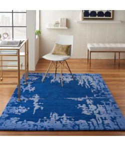 Nourison Symmetry - Smm02 Navy Blue Area Rug 5 ft. 3 X 7 ft. 9 Rectangle