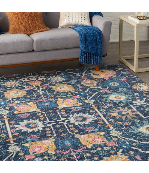Passion Area Rug Nourison Passion Area Rug PSN01 Navy 9' x 12'