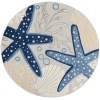 Nourison Aloha - Alh24 Blue Grey Area Rug 4 ft. X Round