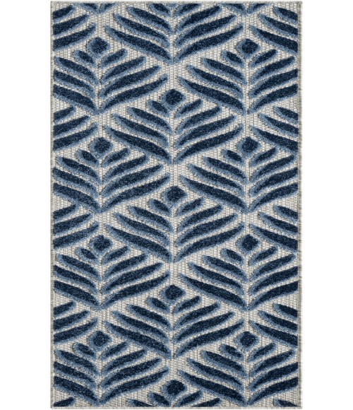Nourison Aloha Blue ALH35 2 ft. X 6 ft. Rectangle Rug
