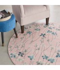 Nourison Tranquil Round Area Rug TRA04-Pink