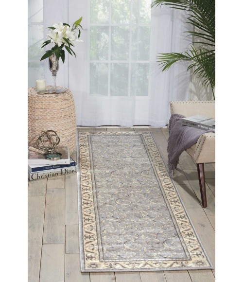 Nourison Somerset Runner Area Rug ST02-Silver