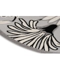 Nourison Aloha Black White ALH33 5 ft. 3 in. Round Rug