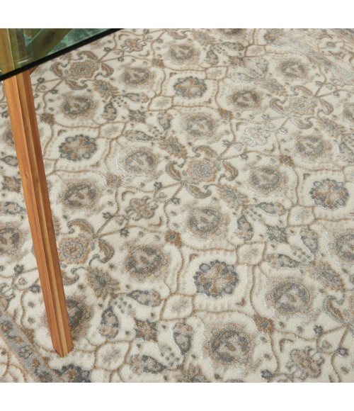Nourison GRAND VILLA Area Rug Kathy Ireland Grand Villa Area Rug KI83-Lt Grey