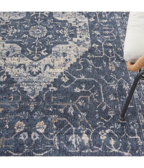 kathy ireland Home Malta Area Rug MAI11-Navy