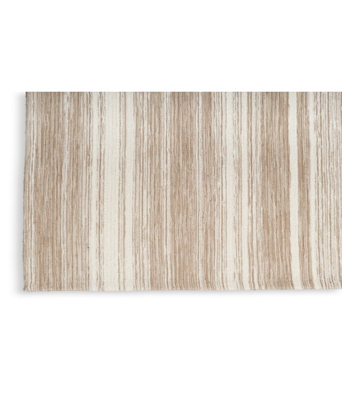 Nicole Curtis Lake Taupe Ivory WNC01 26 X 45 Rectangle Rug