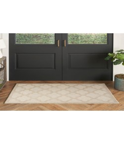 Nourison Easy Care Cream NES01 2 ft. X 4 ft. Rectangle Rug