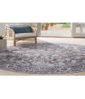 Nicole Curtis Machine Washable Series 1 Olive Ivory SR104 7 ft. 10 in. Round Rug