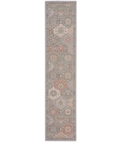 Nourison Parisa - Psa05 Grey Multicolor Area Rug 2 ft. 3 in. X 10 ft. Runner