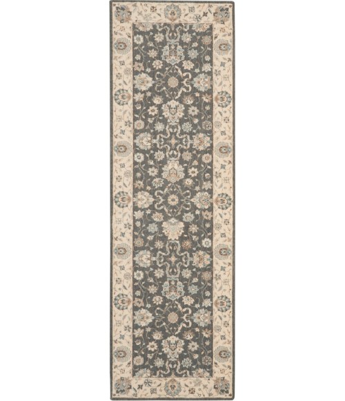 Nourison Living Treasures Runner Area Rug LI16-Grey/Ivory
