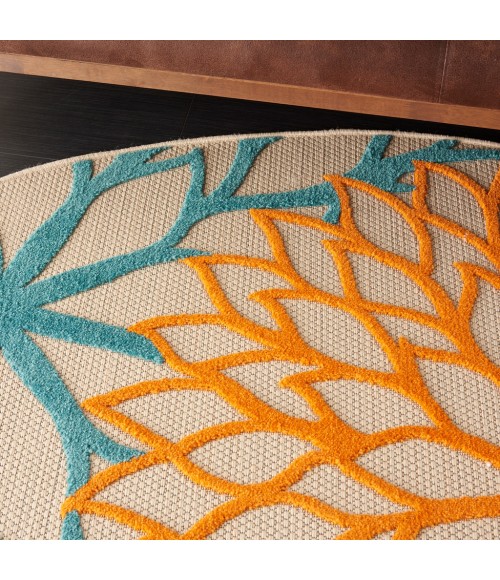 Nourison Aloha Round Area Rug ALH05-Multicolor