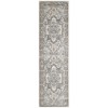Nourison Quarry 2ft. 2in. x 7ft. 6 Ivory Grey Taupe Vintage Indoor Rug