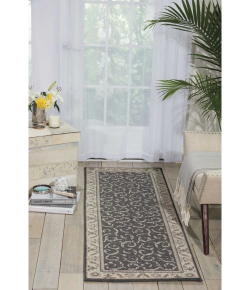 Nourison Somerset Runner Area Rug ST02-Charcoal