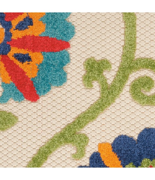 Nourison Aloha Area Rug ALH19-Blue/Multicolor