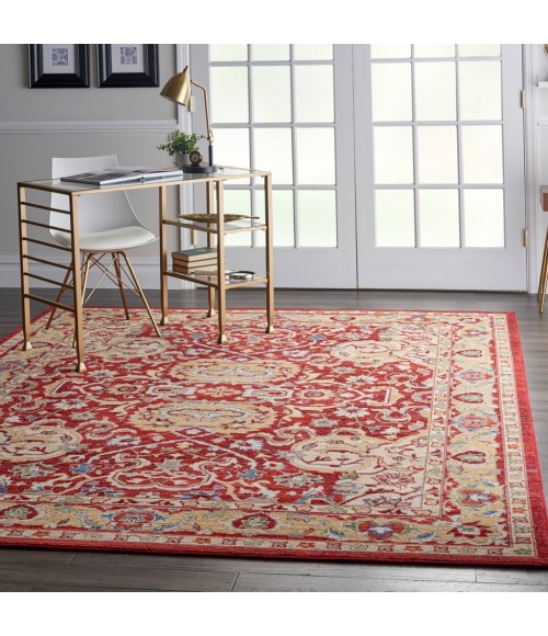Nourison MAJESTIC Area Rug Nourison Majestic Area Rug MST04-Red
