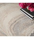 Inspire Me! Home Décor Brushstrokes Area Rug Inspire Me! Home Décor Brushstrokes Area Rug BSK03 Cream Grey
