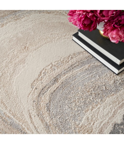 Inspire Me! Home Décor Brushstrokes Area Rug Inspire Me! Home Décor Brushstrokes Area Rug BSK03 Cream Grey