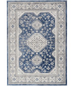 Nicole Curtis Series 4 SR403 Grey/Navy 4 ft. X 6 ft. Area Rug