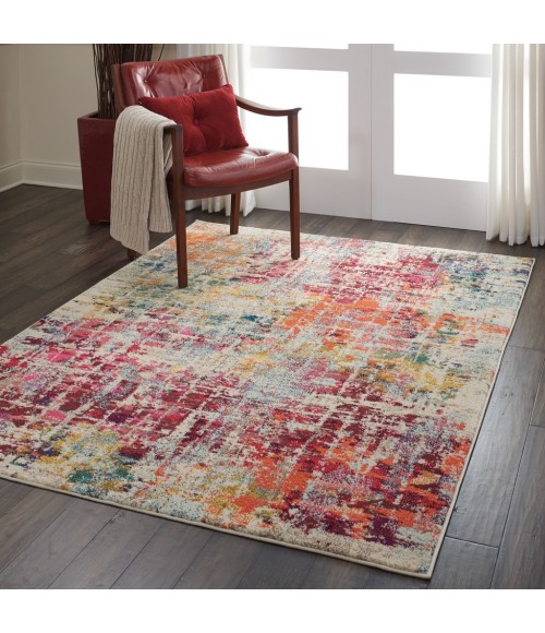 Nourison Celestial Area Rug CES13-Pink/Multicolor