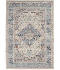 Nourison VINTAGE KASHAN Area Rug Nourison Vintage Kashan Area Rug VKA07-Ivory Blue
