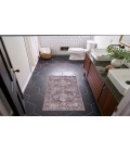 Nicole Curtis Machine Washable Series 1 Ivory Brick SR101 2 ft. X 3 ft. 9 in. Rectangle Rug