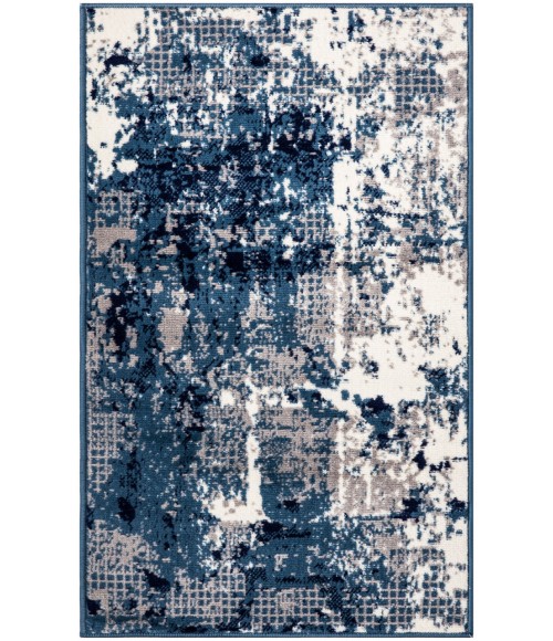 Nourison Grafix Navy Blue GRF38 3 ft. X 5 ft. Rectangle Rug