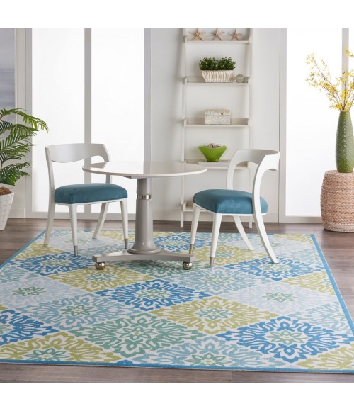 Nourison SUN N' SHADE Area Rug Waverly Sun N' Shade Area Rug SND23-Marine