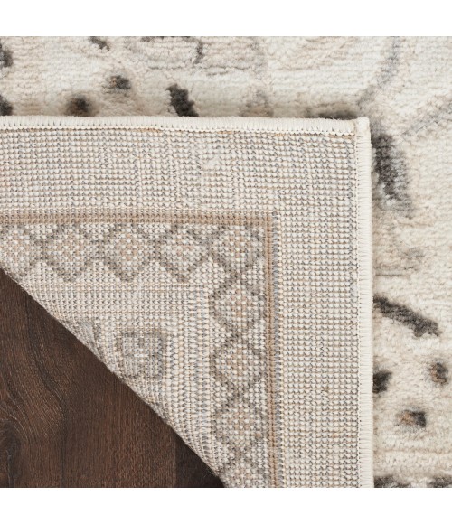 Nourison Serenity Home Ivory Mocha SRH02 2 ft. 2 in. X 6 ft. Rect. Rug