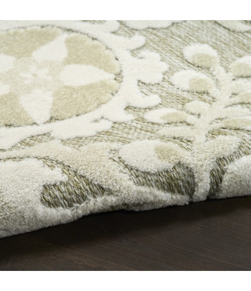 Nourison Aloha Ivory Sage ALH17 9 ft. X 12 ft. Rect. Rug