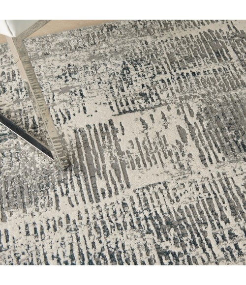 Michael Amini MA90 Uptown Area Rug UPT03-Ivory/Grey