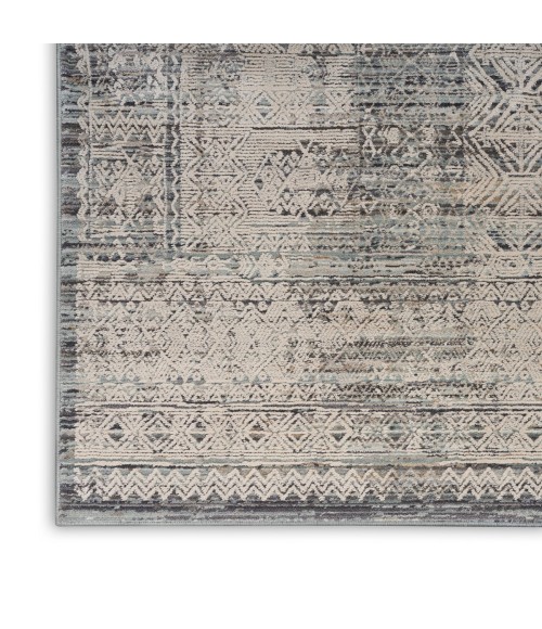 Nourison Lynx Ivory Blue LNX06 12 ft. Rect. Rug