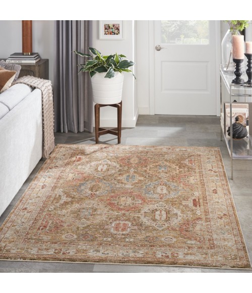 Nourison Sahar Green SHR01 4 ft. X 6 ft. Rect. Rug