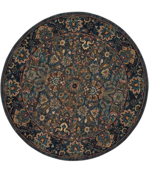 Nourison 2020 Round Area Rug NR201-Steel
