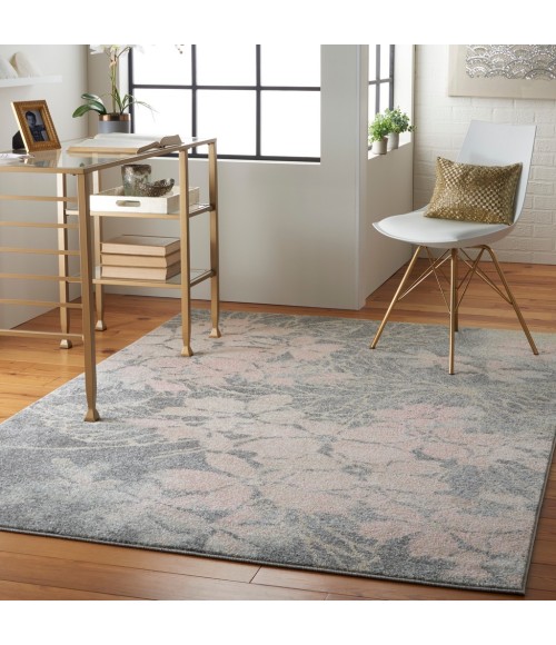 Nourison Tranquil Area Rug TRA08-Grey/Pink