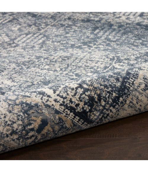 kathy ireland Home Malta Area Rug MAI12-Navy/Ivory